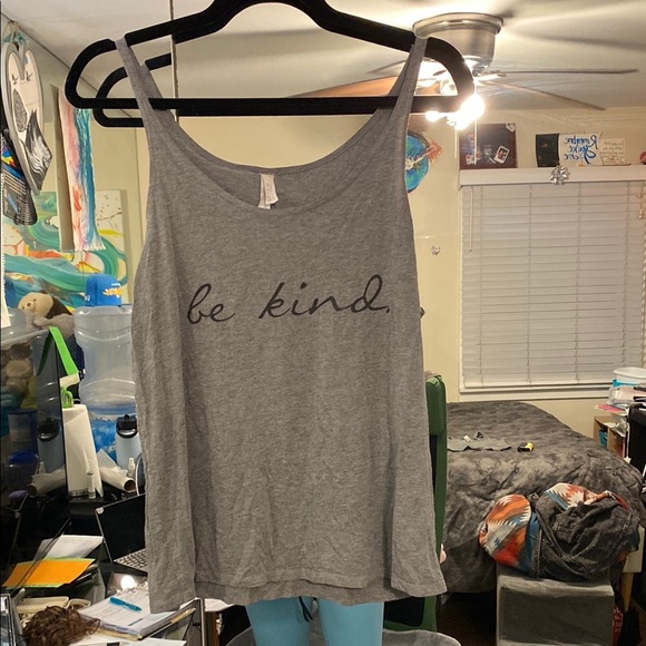 Bella Canvas Gray Tank Top - Be Kind - Picture 4 of 8